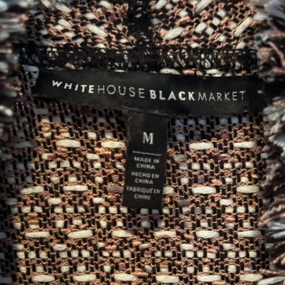 WHITE HOUSE BLACK MARKET SWEATER CARDIGAN TOP SHIRT TOPS FALL WINTER BLACK SZ M - Picture 4 of 5